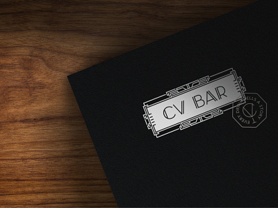 CV BAR / Folder branding folder identity logo speakeasy speakeasy bar stationery визуальная идентификация разработка логотипа