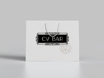 CV BAR / Shopping Bag bag bar branding identity logo shopping bag speakeasy speakeasy bar визуальная идентификация