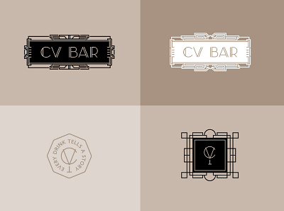 CV BAR / Identity bar branding identity logo speakeasy speakeasy bar визуальная идентификация разработка логотипа