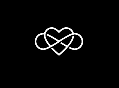 infinity love branding eternal love geometric heart identity logo love визуальная идентификация разработка логотипа