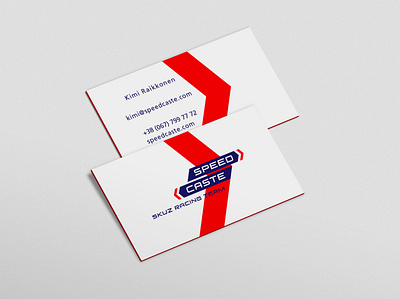 Speed Caste Skuz Racing Team branding business card design identity racing team stationery визуальная идентификация