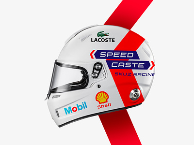 Speed Caste Skuz Racing Team branding graphic design helmet identity визуальная идентификация