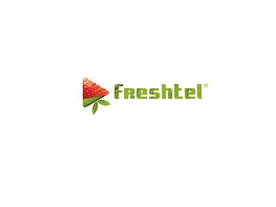 Freshtel / logotype 4g branding design geometric identity logo logodesign logotype strawberry variative визуальная идентификация разработка логотипа