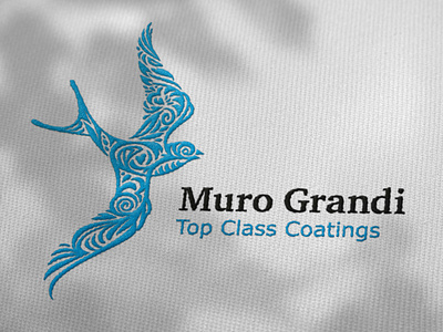 Muro Grandi / Logotype bird logo birds blue branding design identity logo logotype logotype design package design swallow tracery variative weave wings визуальная идентификация ласточка разработка логотипа