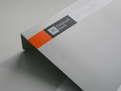 Platinum Bank / Identity banking branding design envelope envelopes identity logo metalic metallic stationery stationery design визуальная идентификация разработка логотипа