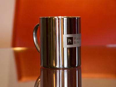 Platinum Bank / Identity bank banking branding design identity logo metal mug mug design визуальная идентификация