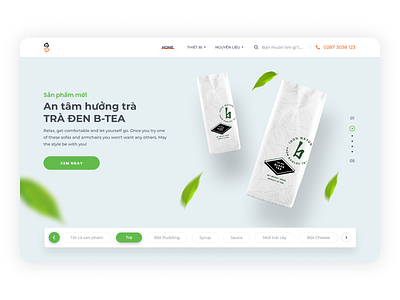 Food Concept Landingpage - Phương Bình F&B design ecommerce flat interaction design landingpage ui ux web