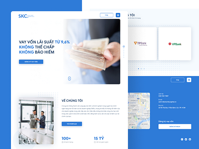 SKC Finance Landingpage branding design interaction design landingpage ui ux web