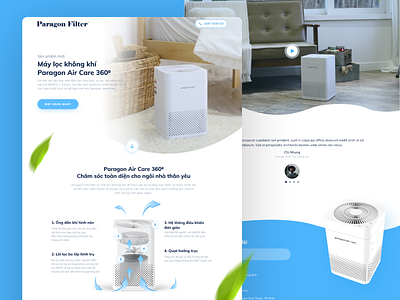 Paragon Filter Ecommerce Landingpage