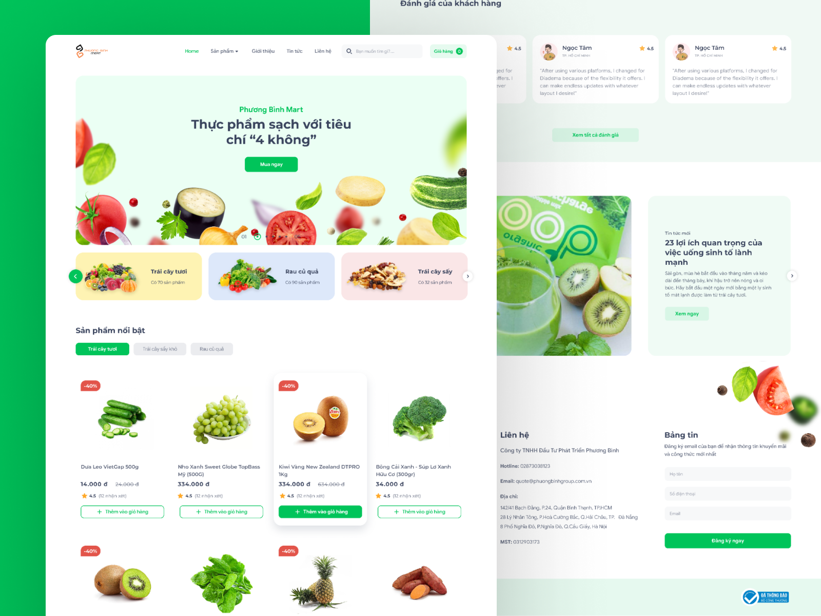 Fresh Mart - Ecommerce Website by Widii Studio on Dribbble