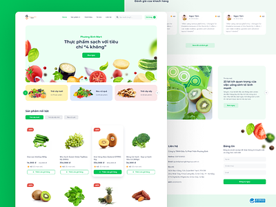 Fresh Mart - Ecommerce Website branding design ecommerce ecommerce design fruit juice landing page landingpage ui ux vegetables web