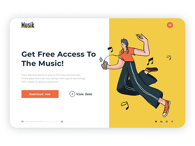 Music Landing Page