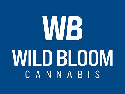 Wild Bloom Cannabis Logo brand identity branding design cannabis logo local business typography