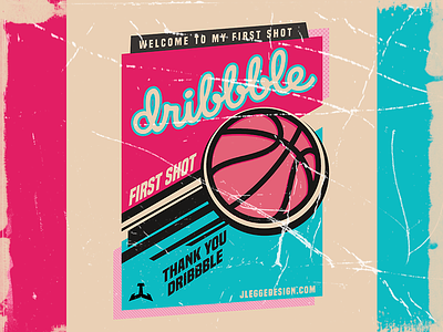 Dribbble Debut basketball debut poster rookie