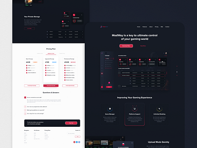 ModWay - landing page design