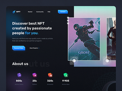 NFT Marketplace Landing Page