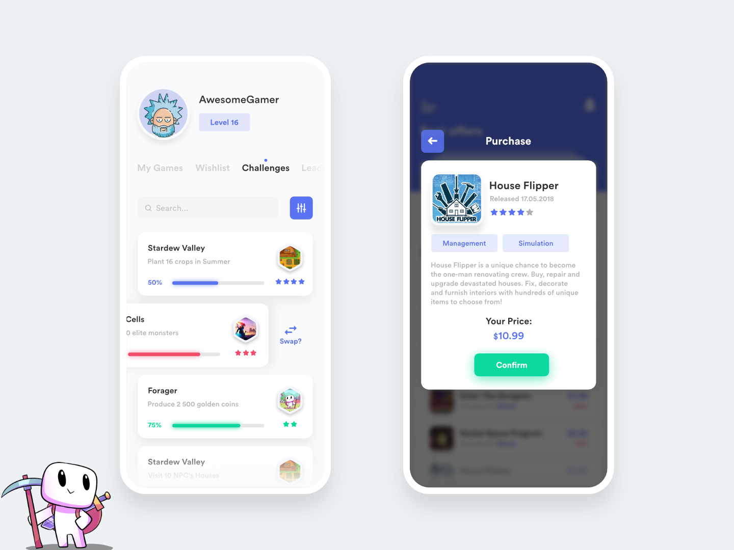 League of Legends e-sport mobile app by Piotr Kosmala on Dribbble