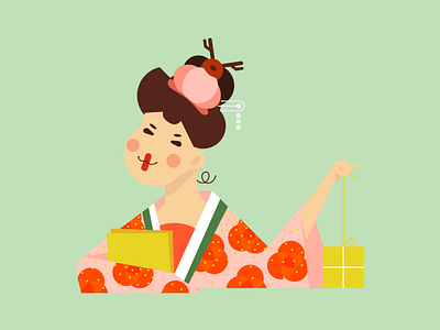 Gift Picker 2 chinese christmas illustration jing woman