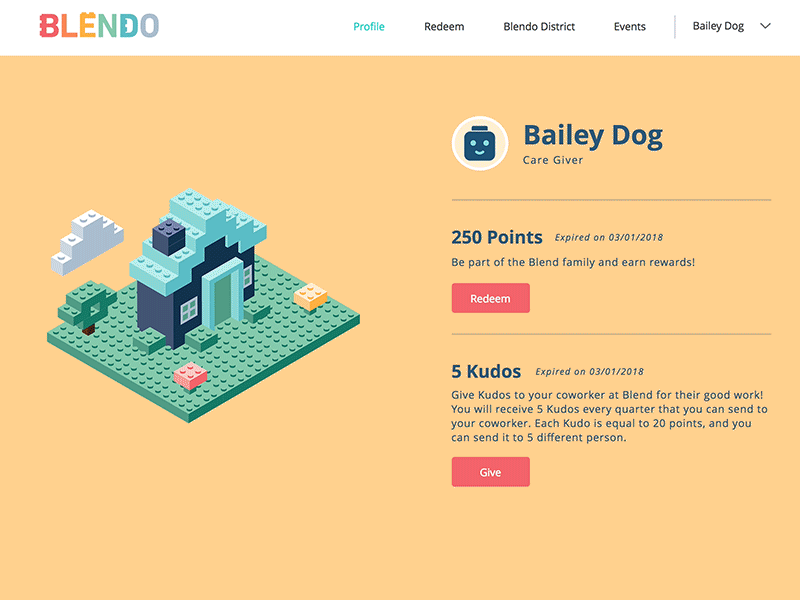 Blendo (Animated brick house)