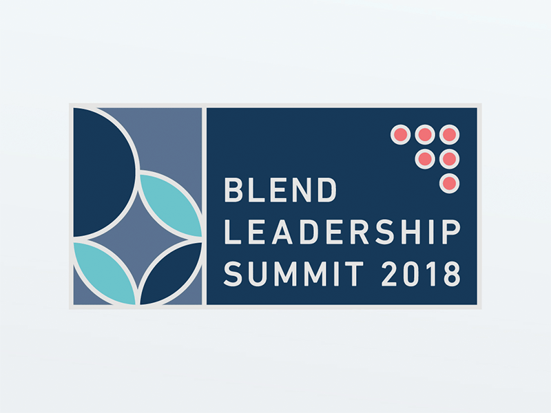 Blend Leadership Summit 2018 blend branddesign design designsystem event geometric graphic grid leadership organic shapes system