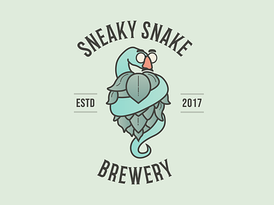 Sneaky Snake Brewery (Rebranding) alabama beer branding brewery illustration logo snake