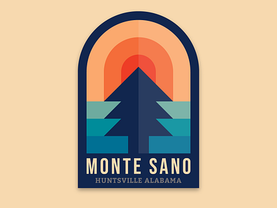 Monte Sano State Park alabama badge illustration outdoors