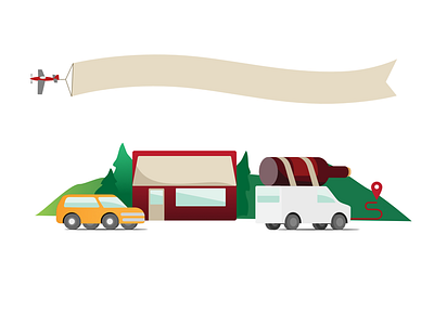 Curbside & Delivery Illustration for a client