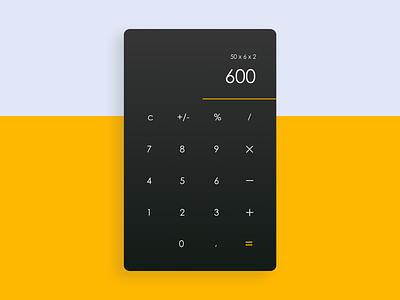 Daily UI 003 - Calculator