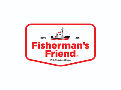 Fisherman's Friend - Re-brand logo branding modern badge