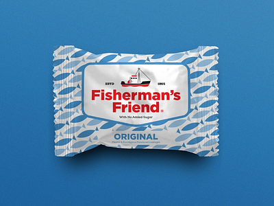 Fisherman's Friend - Packaging Design branding fish illustration mints modern packaging sweet