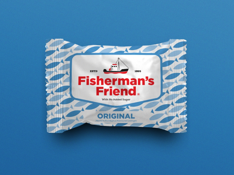 Fisherman's Friend - Packaging Design mints sweet fish modern branding illustration packaging