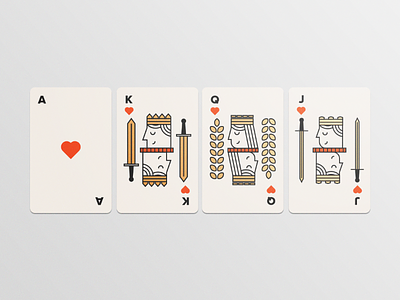 Playing Cards - Illustration design foil fun illustration inspiration modern playing cards vector