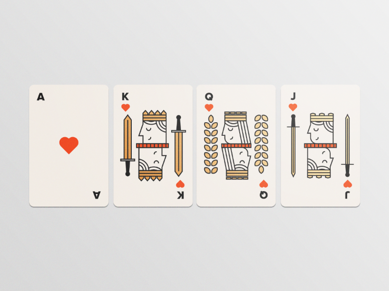 Playing Cards - Illustration inspiration design fun foil modern vector playing cards illustration