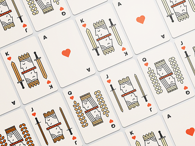 Beer Playing Card - Illustration barley beer branding flat geometric illustration inspiration modern playing cards vector