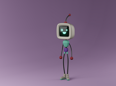 Robo Robot 3d character design design illustration