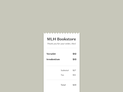 Daily UI #017 - Email Receipt daily dailyui design email email app receipt ui ux web