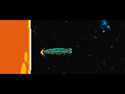 Unfinished Cutscene Outtake 8bit abandoned game gmb brinkman ios sun the last rocket weapon ship