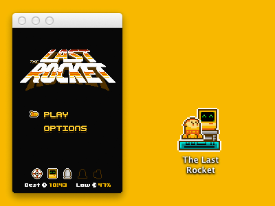 TLR OSX 8bit app game icon osx pixel the last rocket
