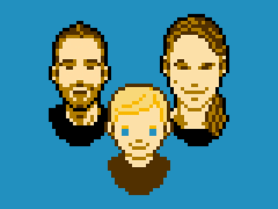 Family Portrait 8bit pixel