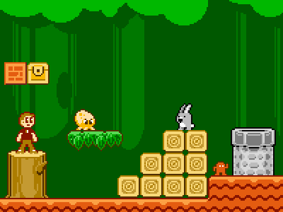 8-bit Woods (NES Palette) 8bit bitman gaido game grimp iphone mimeo nes color palette woods