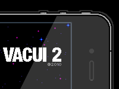 iPhone 4, Vacui 2 8bit game horror vacui iphone pixel site title