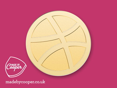 Dribbble Badge badge dribbble enamel badges gold