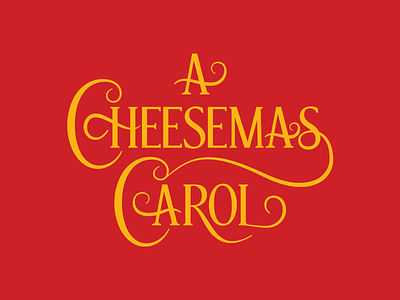 A Cheesemas Carol cheese design logo logotype typography