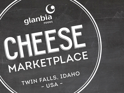 Glanbia Cheese Marketplace Logo cheese lettering logotype