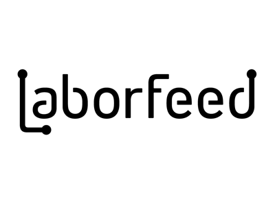 Laborfeed Logo flow logo typography