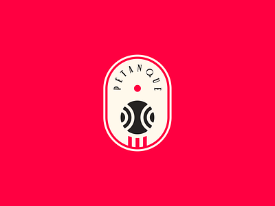 Petanque Logo badge ball brand branding crest design graphic design icon illustration logo logo designer logotype petanque shield sport vector