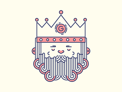 King Gaspar design gaspar graphic icon illustration illustrator king line outline simple vector