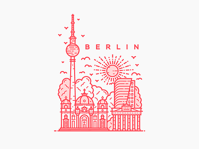 Berlin berlin city line lineart lines vector vector illustration