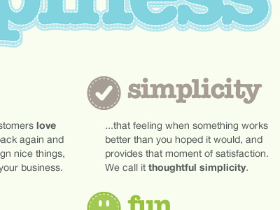 'appiness branding copy simplicity typography
