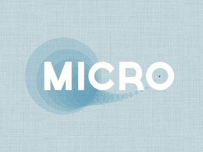 Micro blogging blue micro texture typography vector